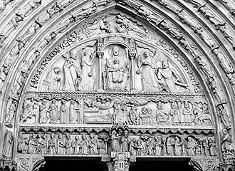 Notre Dame portal sculpture