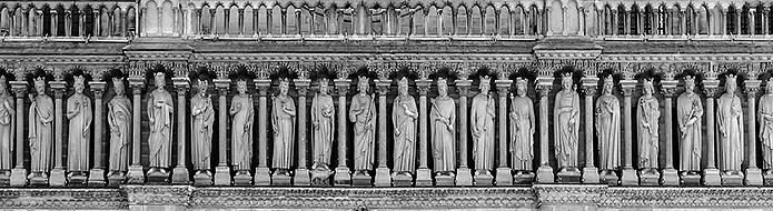 Gallery of Kings at Notre Dame Cathedral