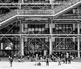 Front of the Pompidou Centre