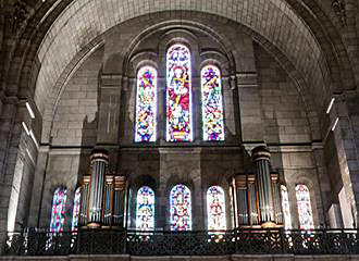Sacre Coeur Basilica stained glass windows