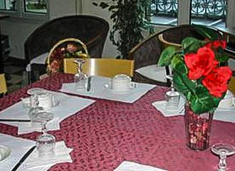 Hotel De La Terrasse Breakfast Table