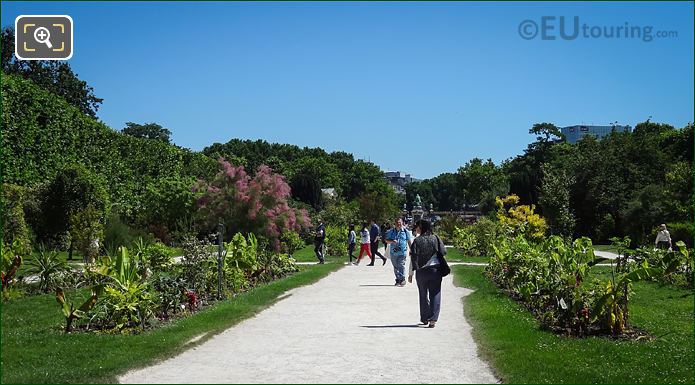 Jardin des Plantes pathways and flower beds