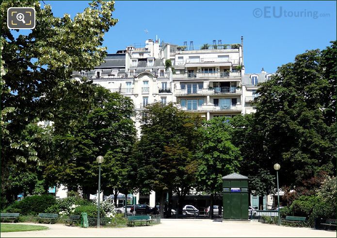 Buildings by the Jardins des Champs Elysees