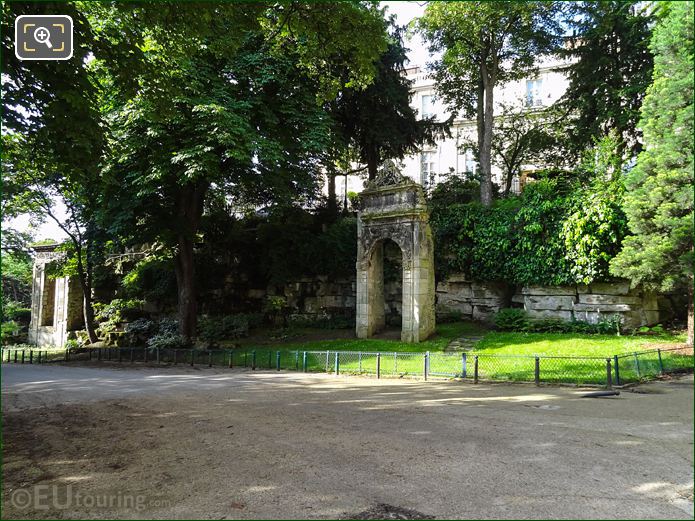 Vestiges in Jardins du Trocadero from buildings destroyed in Paris Commune