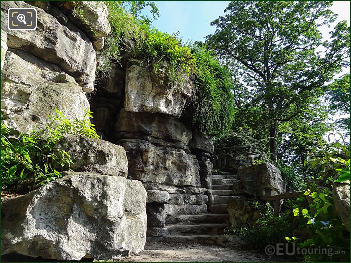 Stone steps in south west part of Jardins du Trocadero