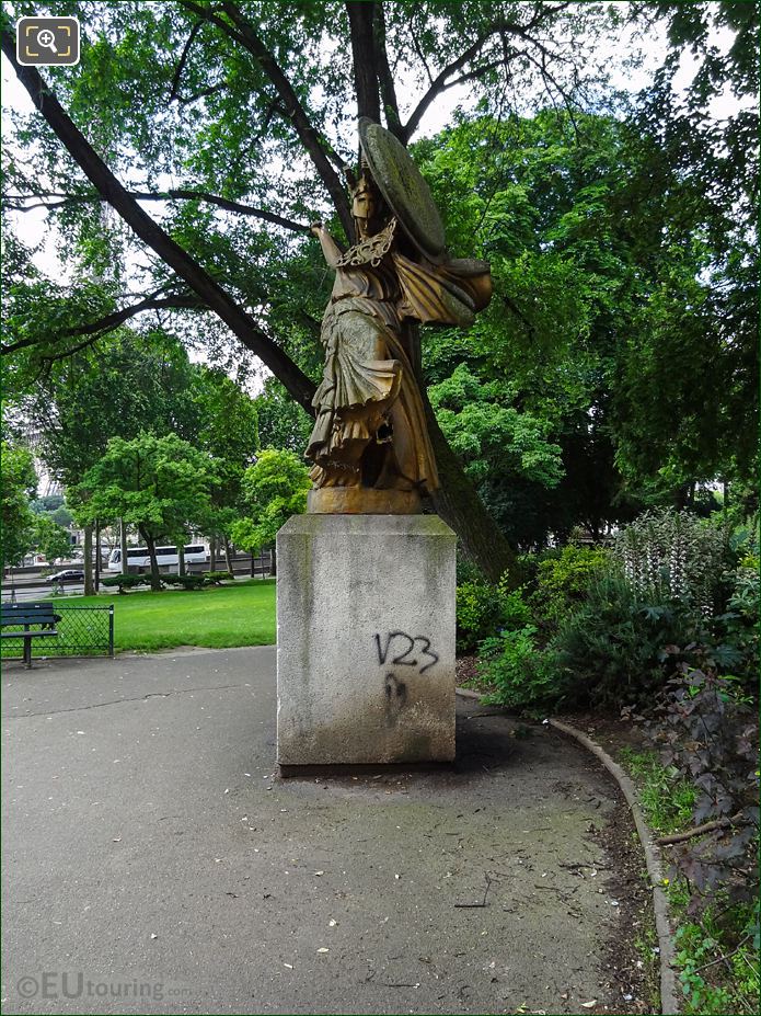 La Danse Triomphale statue, Jardins du Trocadero looking South