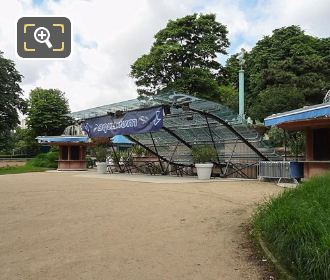 Trocadero's aquarium entrance and glass canopy