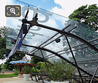 Glass canopy over Aquarium de Paris entrance