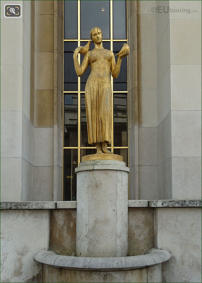 La Jeunesse statue, Palais de Chaillot, Jardins du Trocadero