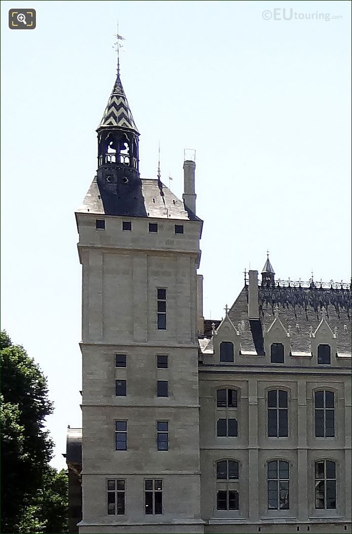 Clock tower and belfry at La Conciergerie