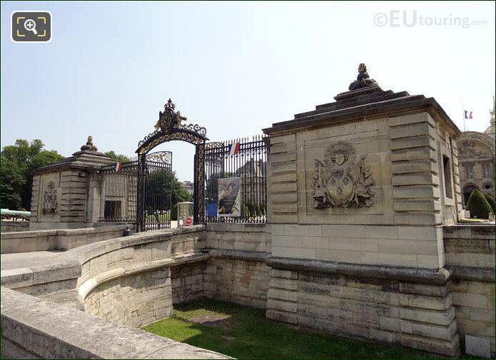 Les Invalides front gates and guard houses