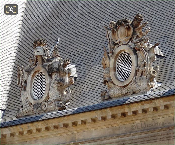 1600s Les Invalides roof sculptures