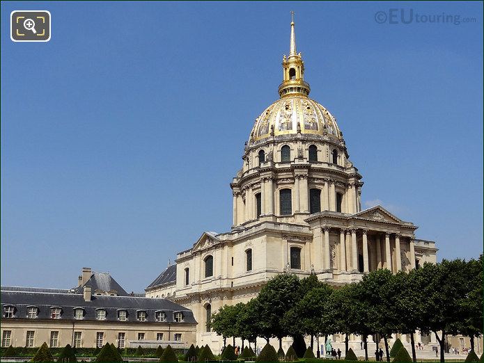 South side of Les Invalides with its Royal Church