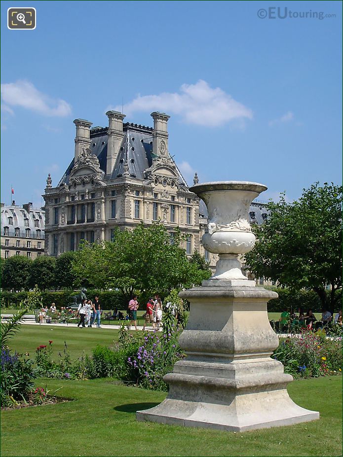 Pavillon de Marsan from Tuileries Gardens