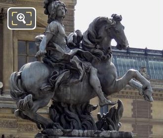 Equestrian statue of King Louis XIV