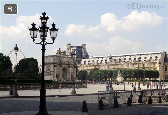 Arc de Triomphe du Carrousel and The Louvre Aile de Marsan