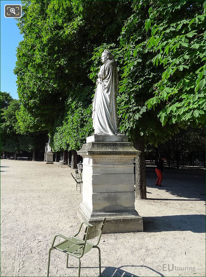 Jardin du Luxembourg Queen of Navarre statue West terrace