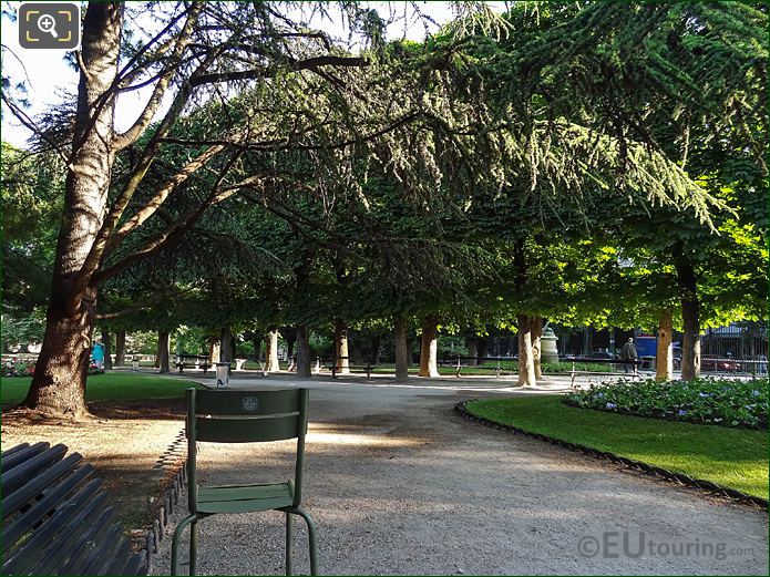 Jardin du Luxembourg historical trees East side gardens