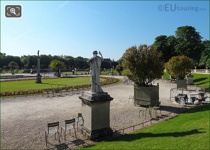 View SE of Jardin du Luxembourg from West terrace