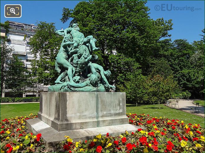 Jardin du Luxembourg Triomphe de Silene statue West side
