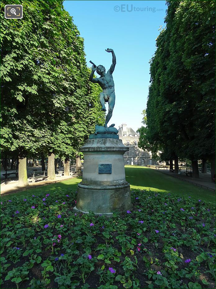Jardin du Luxembourg Faune Dansant statue East side garden