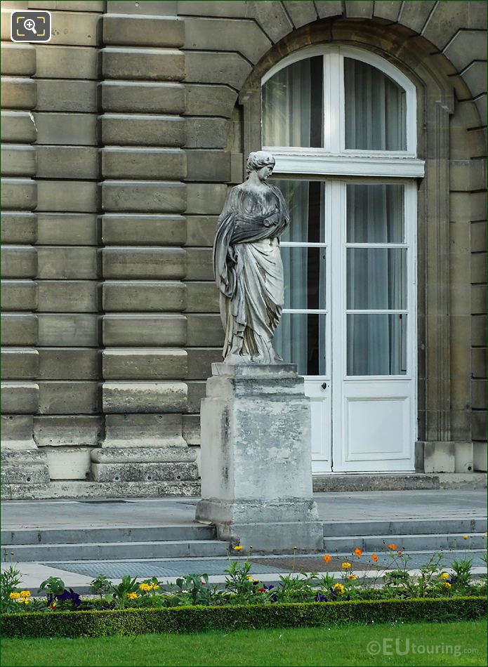Jardin du Luxembourg Sainte Suzanne statue Luxembourg Palace East facade