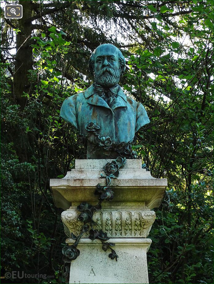 Jardin du Luxembourg bust of Henry Murger