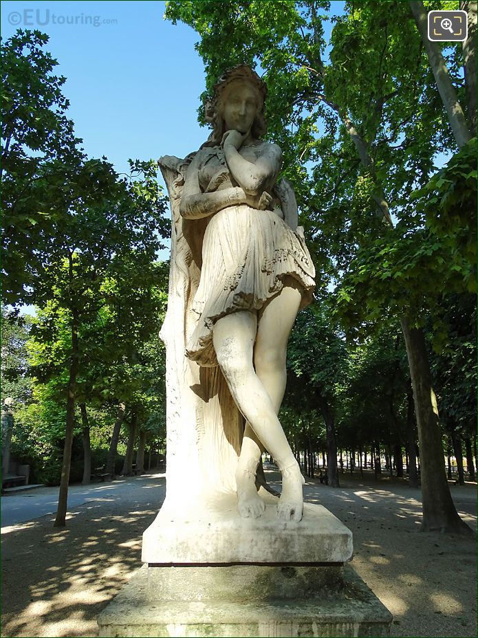 Jardin du Luxembourg Veleda statue East garden side