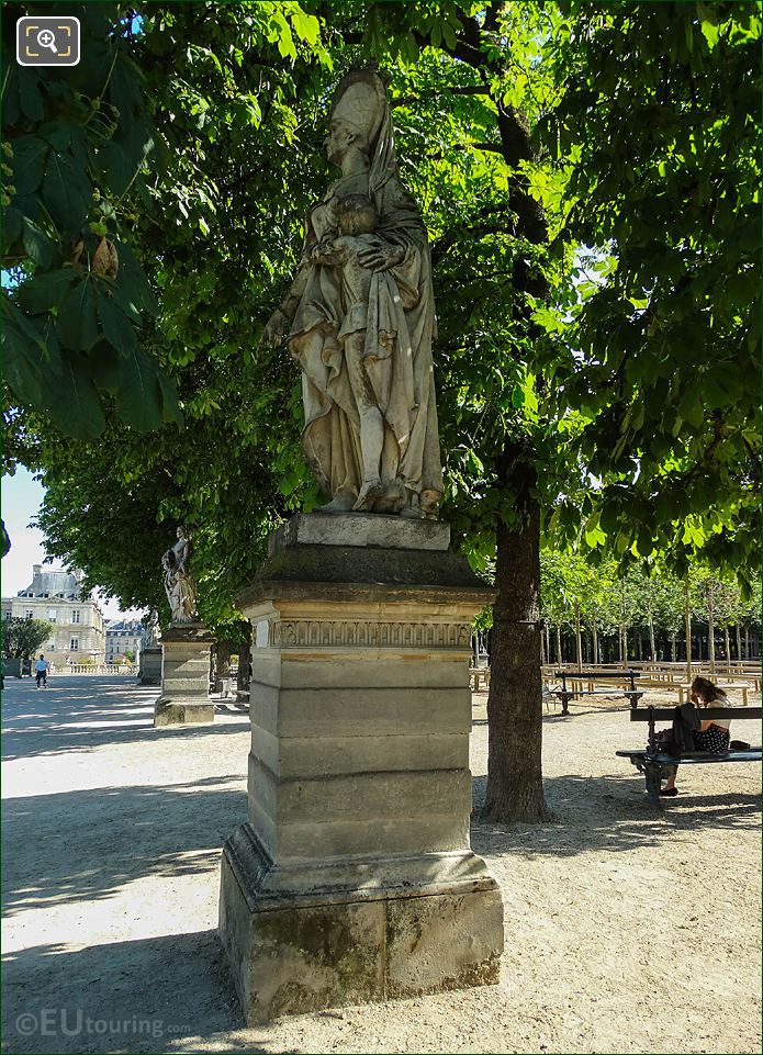 Jardin du Luxembourg Marguerite d'Anjou statue East terrace