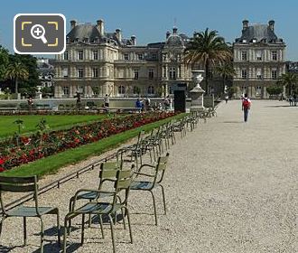South East gravel path leading to Palais du Luxembourg