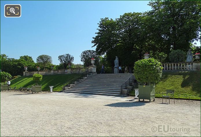 Jardin du Luxembourg South end staircase to East terrace