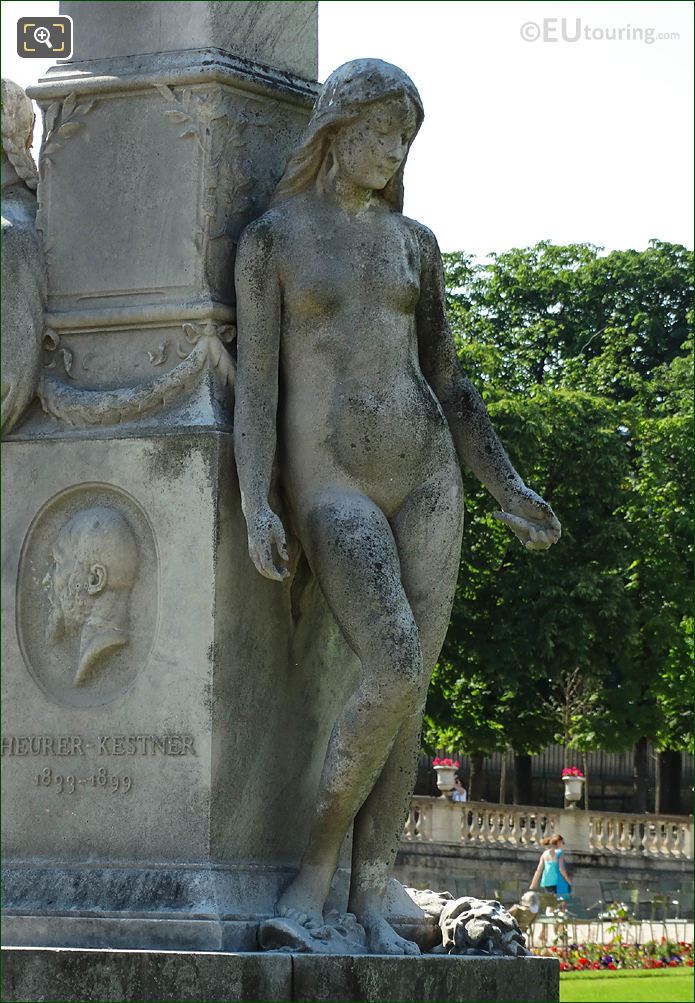 Jardin du Luxembourg statue truth in central garden