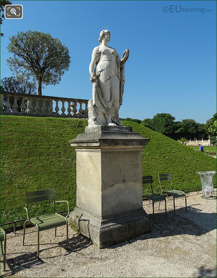 East side Flore statue, Jardin du Luxembourg