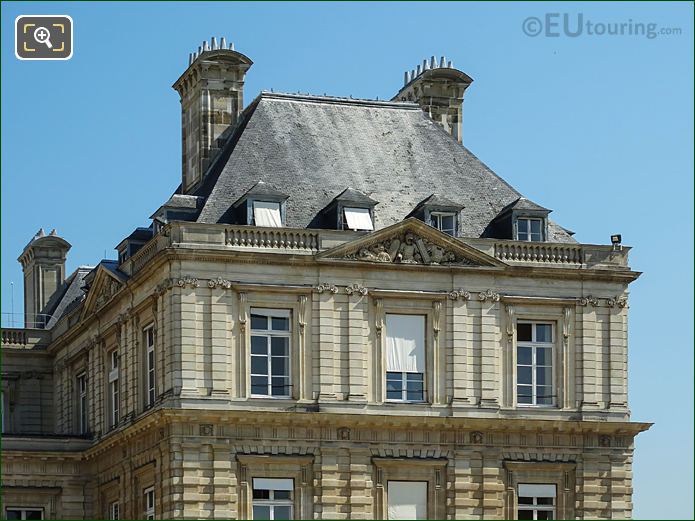 Roof of South East pavilion of Palais Du Luxembourg