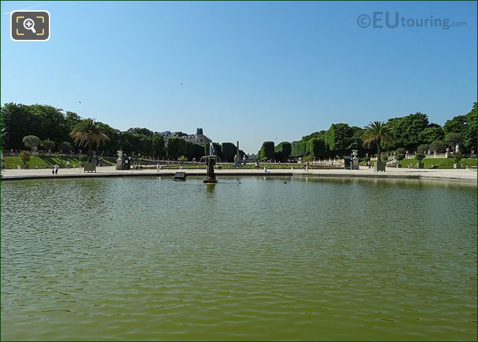 South view over Jardin du Luxembourg Grand Basin