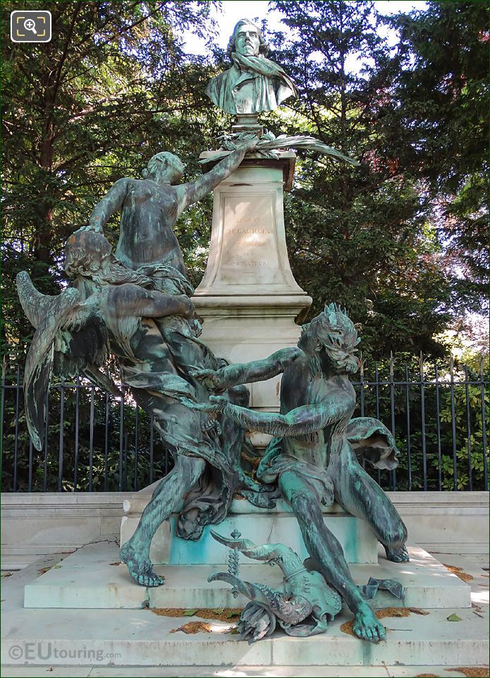 Eugene Delacroix Monument, Jardin du Luxembourg, Paris