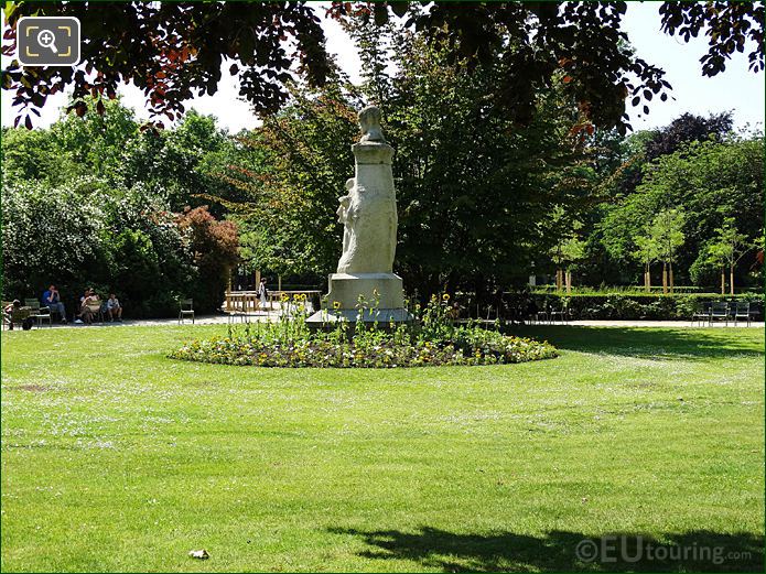 North side of Jardin du Luxembourg Paul Verlaine statue