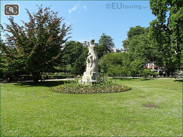 West side Jardin du Luxembourg and Paul Verlaine Monument