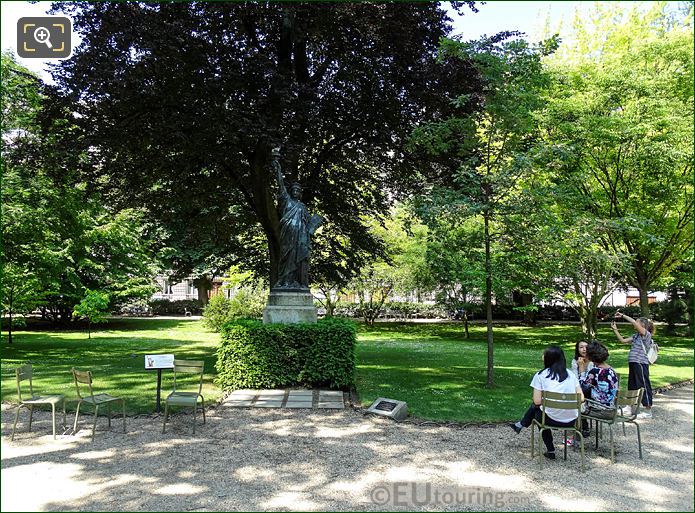 Jardin du Luxembourg Statue of Liberty on West side of garden