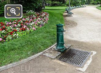 Drinking water fountain in Jardins des Champs Elysees