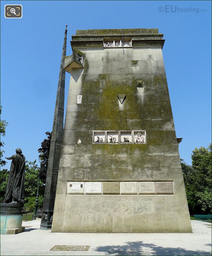 Side view of Monument des Droits de L'Homme
