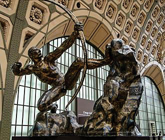 Musee d’Orsay bronze archer statue