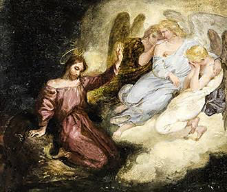 Angel painting at Musee Eugene Delacroix