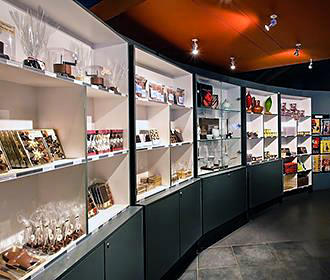 Musee Gourmand du Chocolat display cases