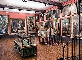 Large paintings inside Musee Gustave Moreau