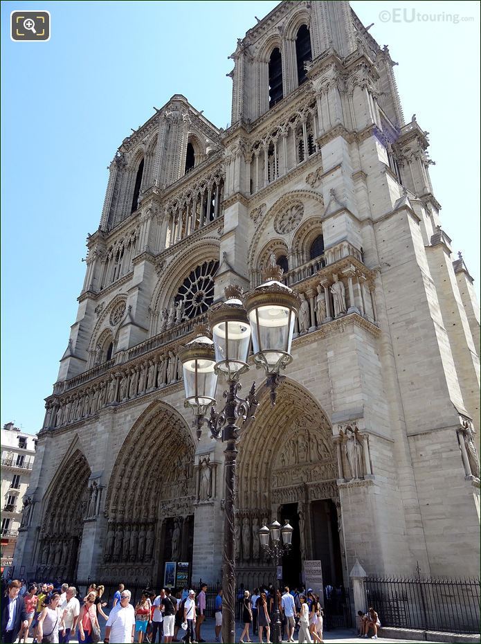 Notre Dame Cathedral front facade