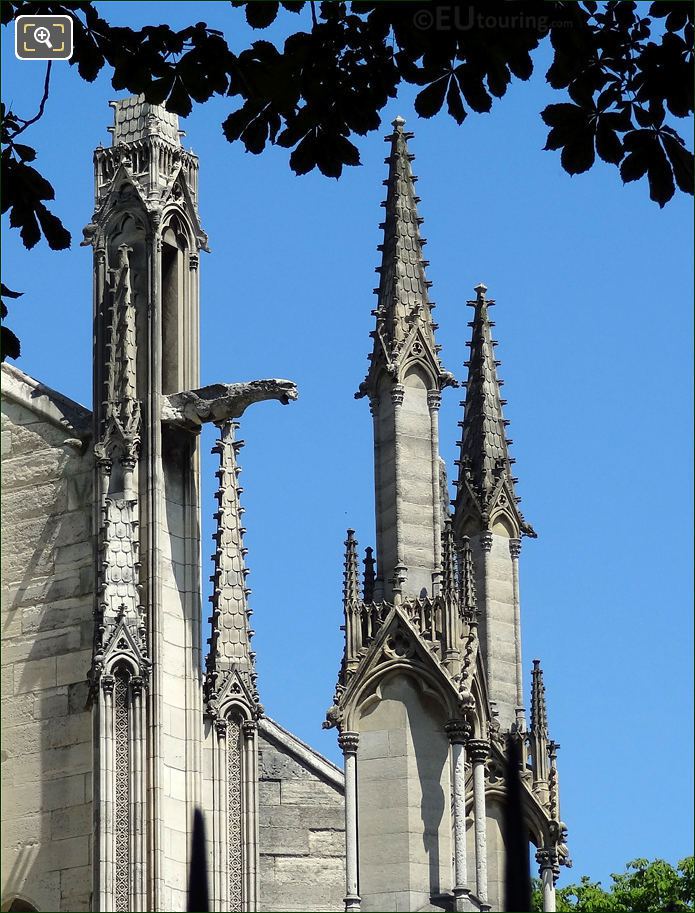 Notre Dame Cathedral stone steeples
