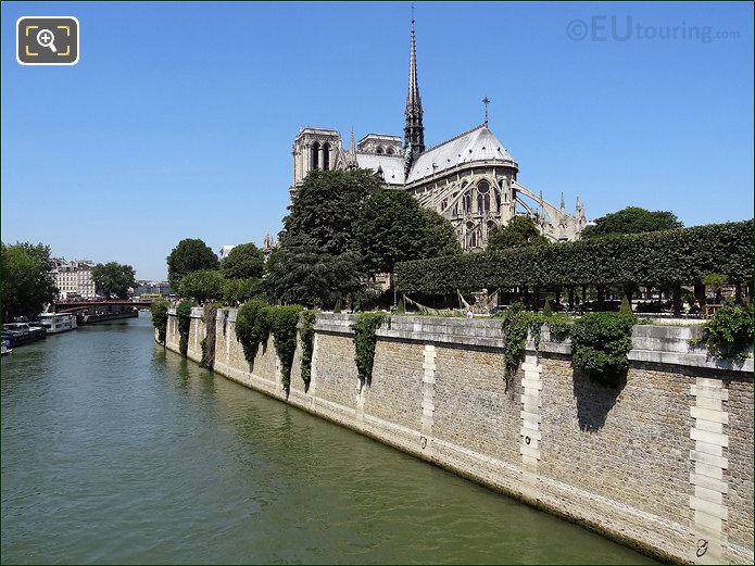 Notre Dame Cathedral and River Seine