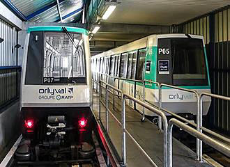 Orlyval trains Paris