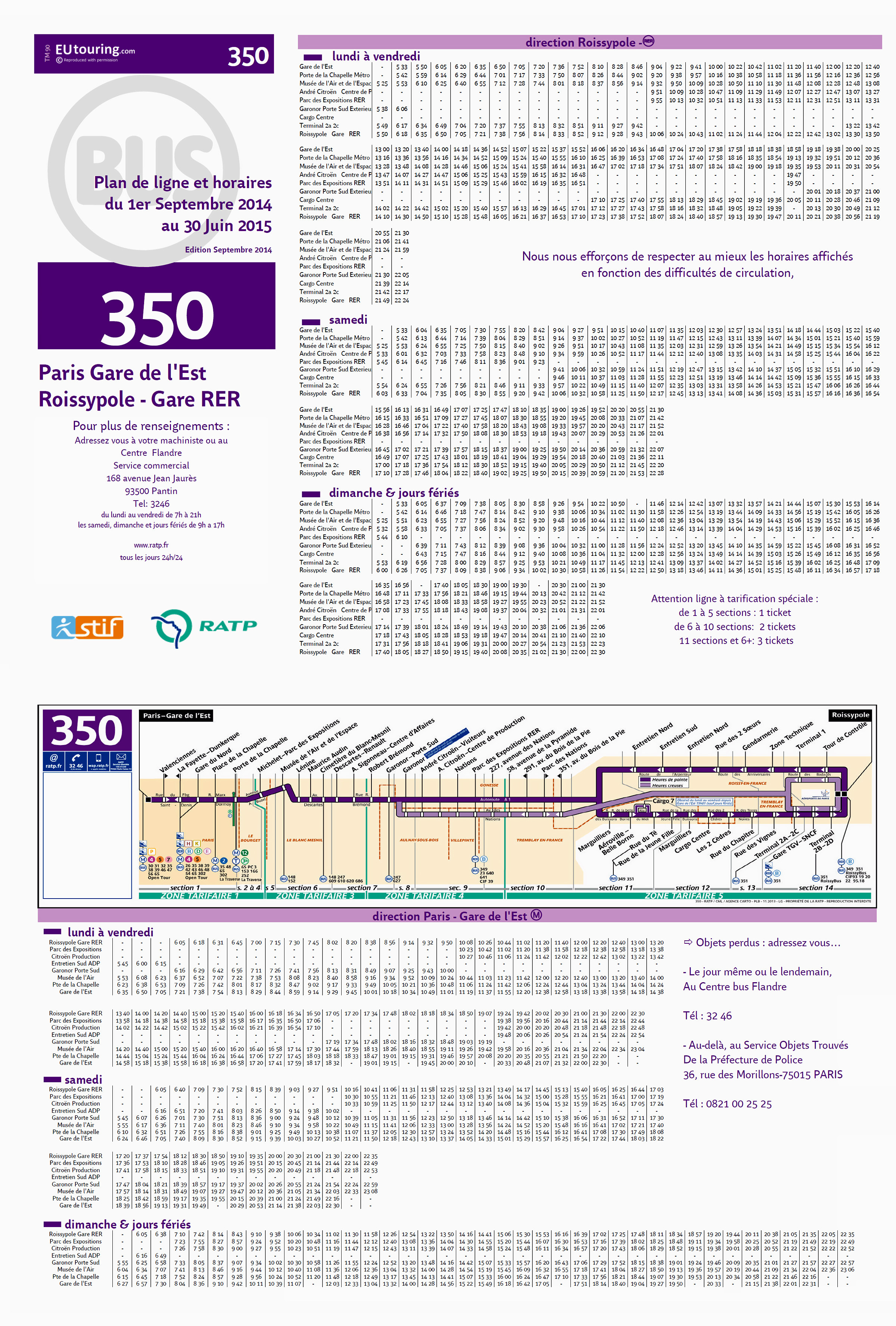 350 Bus Schedule | Examples and Forms